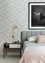 Ting Light Blue Lattice Wallpaper with Abstract Modern Pattern - A-Street Prints 2972-86158