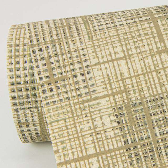 Ting Brown Lattice Wallpaper with Modern Abstract Pattern - A-Street Prints 2972-86160