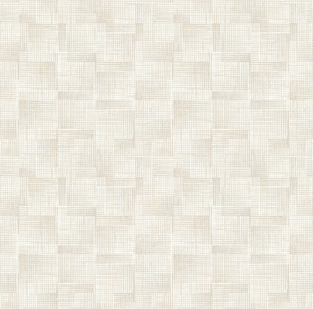 Ting Cream Lattice Wallpaper with Modern Abstract Lattice Pattern - A-Street Prints 2972-86161
