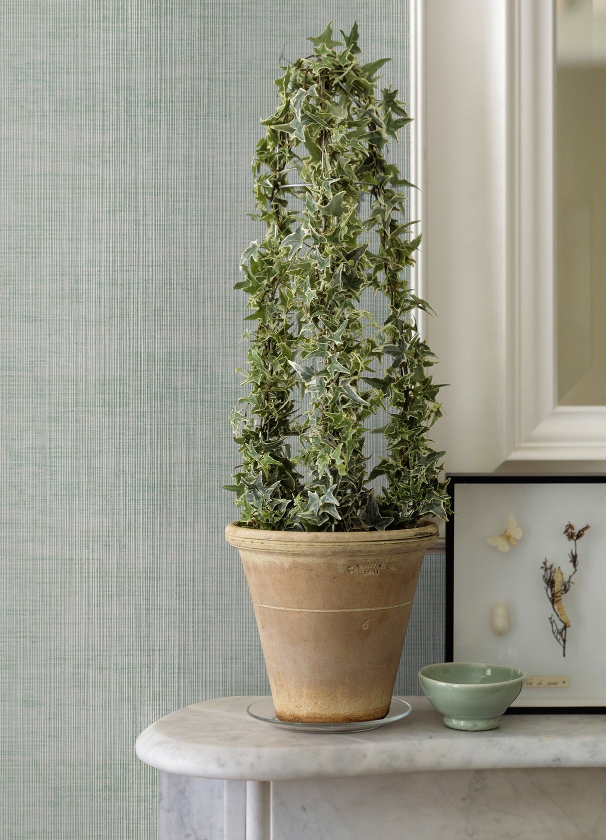 Yawen Green String Wallpaper with Fabric & Woven Textures Modern Style - A-Street Prints 2972-86173