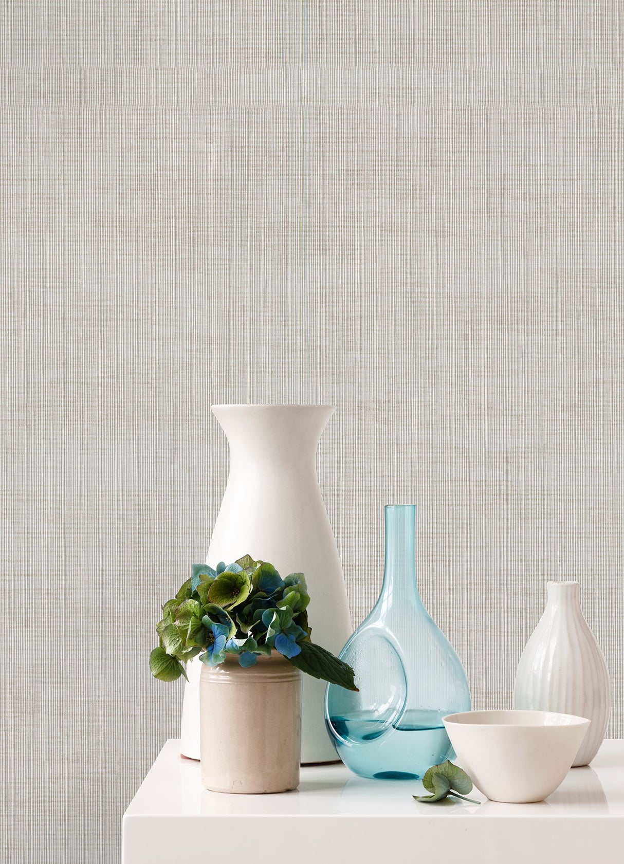 Yawen Taupe String Wallpaper with Modern Fabric & Woven Texture - A-Street Prints 2972-86174