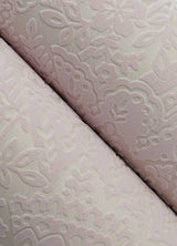 Maris Pink Flock Damask Wallpaper with Botanical Glam Motif - A-Street Prints 2973-87368