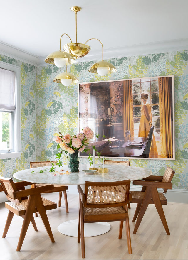 Brie Pastel Forest Flowers Wallpaper with Modern Botanical Pattern - A-Street Prints 2973-90009