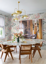 Brie Pink Forest Flowers Wallpaper with Modern Botanical Motif - A-Street Prints 2973-90014