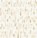 Dwell Gold Brushstrokes Wallpaper with Metallic Abstract Modern Pattern - A-Street Prints 2973-90203