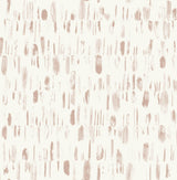 Dwell Pink Brushstrokes Wallpaper with Modern Abstract Metallic Accents - A-Street Prints 2973-90205