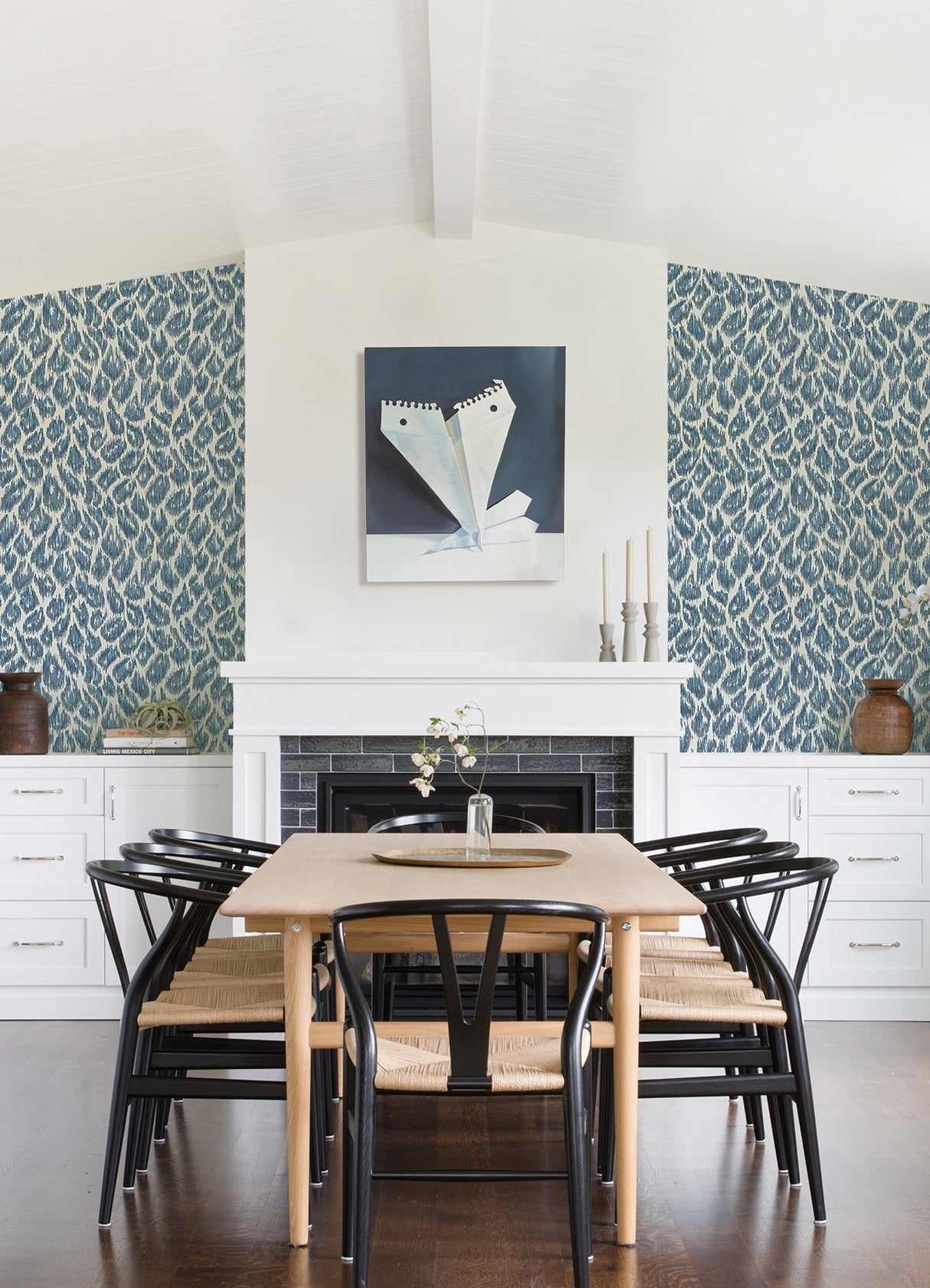 Electra Blue Leopard Spot String Wallpaper with Animal Print Glam Style - A-Street Prints 2973-90301