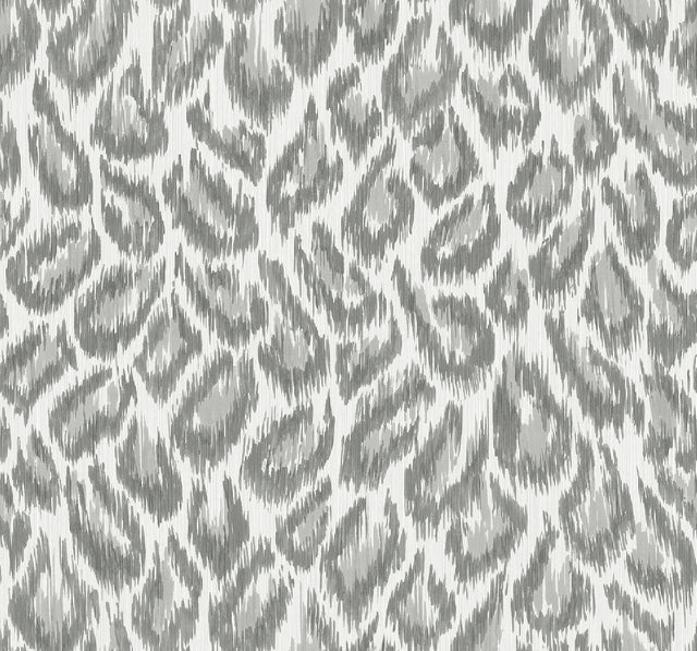 Electra Grey Leopard Spot String Wallpaper with Glam Animal Print - A-Street Prints 2973-90302