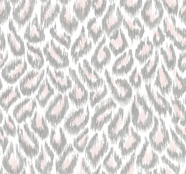 Electra Blush Leopard Spot String Wallpaper with Glam Animal Print Faux Effects - A-Street Prints 2973-90303
