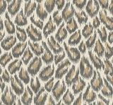 Electra Bronze Leopard Spot String Wallpaper with Glam Faux Effects Animal Print - A-Street Prints 2973-90304