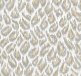 Electra Wheat Leopard Spot String Wallpaper with Glam Faux Effects Animal Print - A-Street Prints 2973-90305