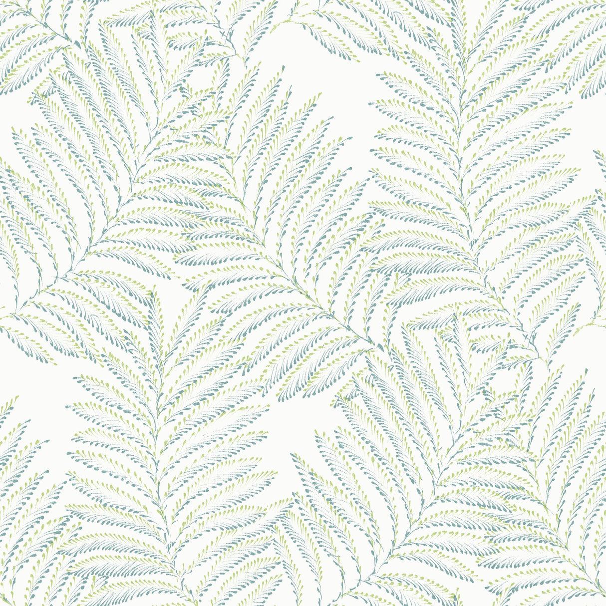 Finnley Green Inked Fern Wallpaper with Botanical Fern Motif - A-Street Prints 2973-90501