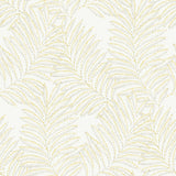 Finnley Yellow Inked Fern Wallpaper with Botanical Fern Motif - A-Street Prints 2973-90504