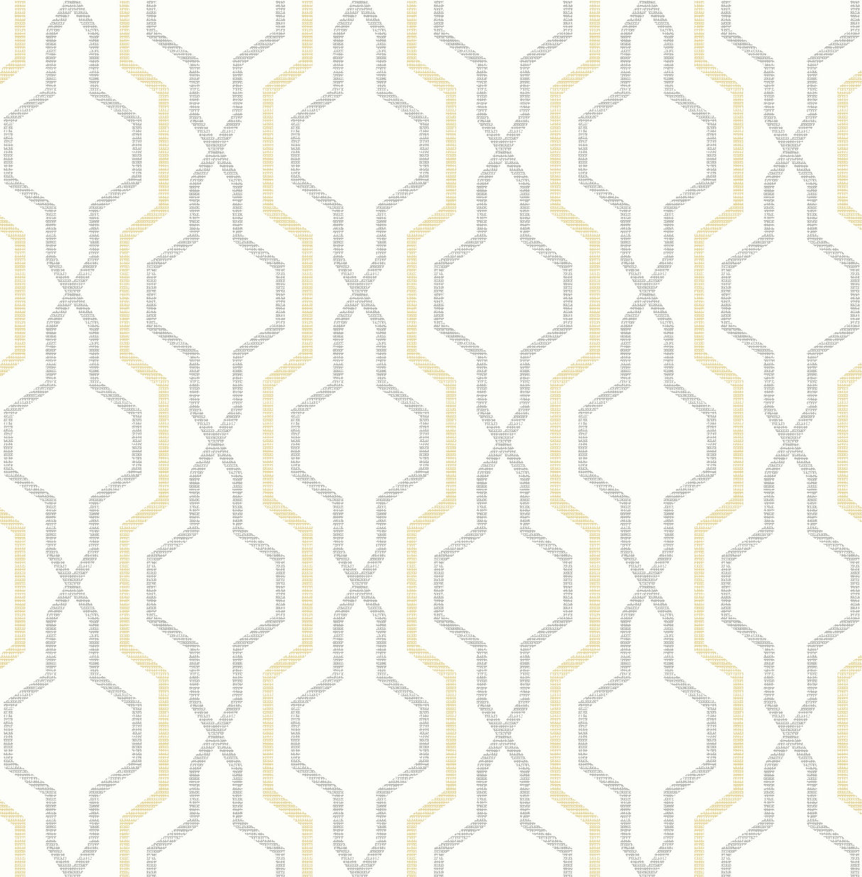 Rion Yellow Trellis Wallpaper with Modern Geometric Lattice - A-Street Prints 2973-90604