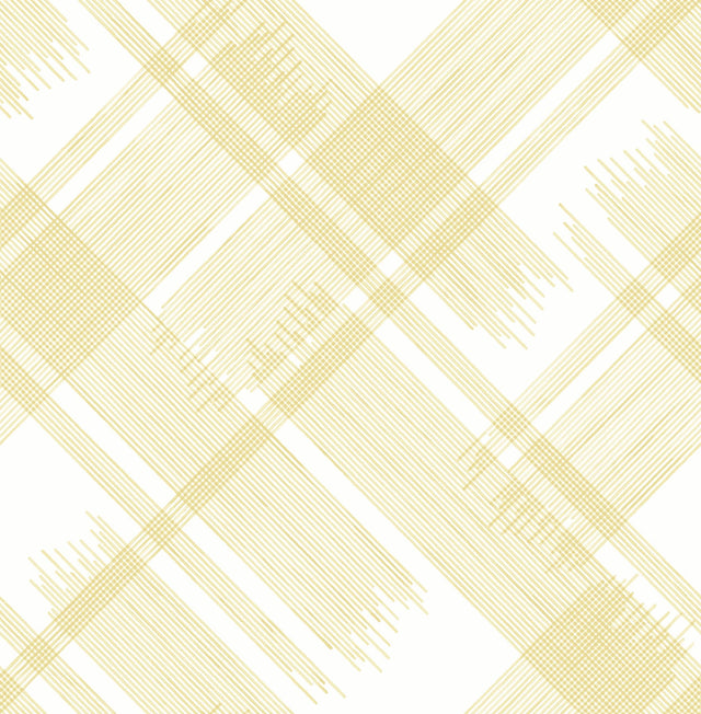 Zag Yellow Modern Plaid Wallpaper with Graphic Farmhouse Plaid Pattern - A-Street Prints 2973-90701