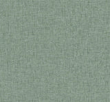 Bentley Green Faux Linen Wallpaper with Fabric & Woven Textures Pattern, Modern Style - A-Street Prints 2973-90911