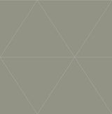 Twilight Silver Geometric Wallpaper with Modern Metallic Triangle Grid - A-Street Prints 2973-91012