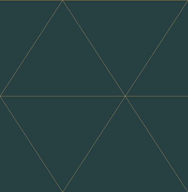 Twilight Indigo Geometric Wallpaper with Metallic Triangle Pattern - A-Street Prints 2973-91030