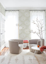 Mythic Dove Floral Wallpaper with Modern Botanical Flowers - A?Street Prints 2973-91131