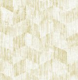 Demi Yellow Distressed Textured Geometric Wallpaper - Brewster 2975-26213