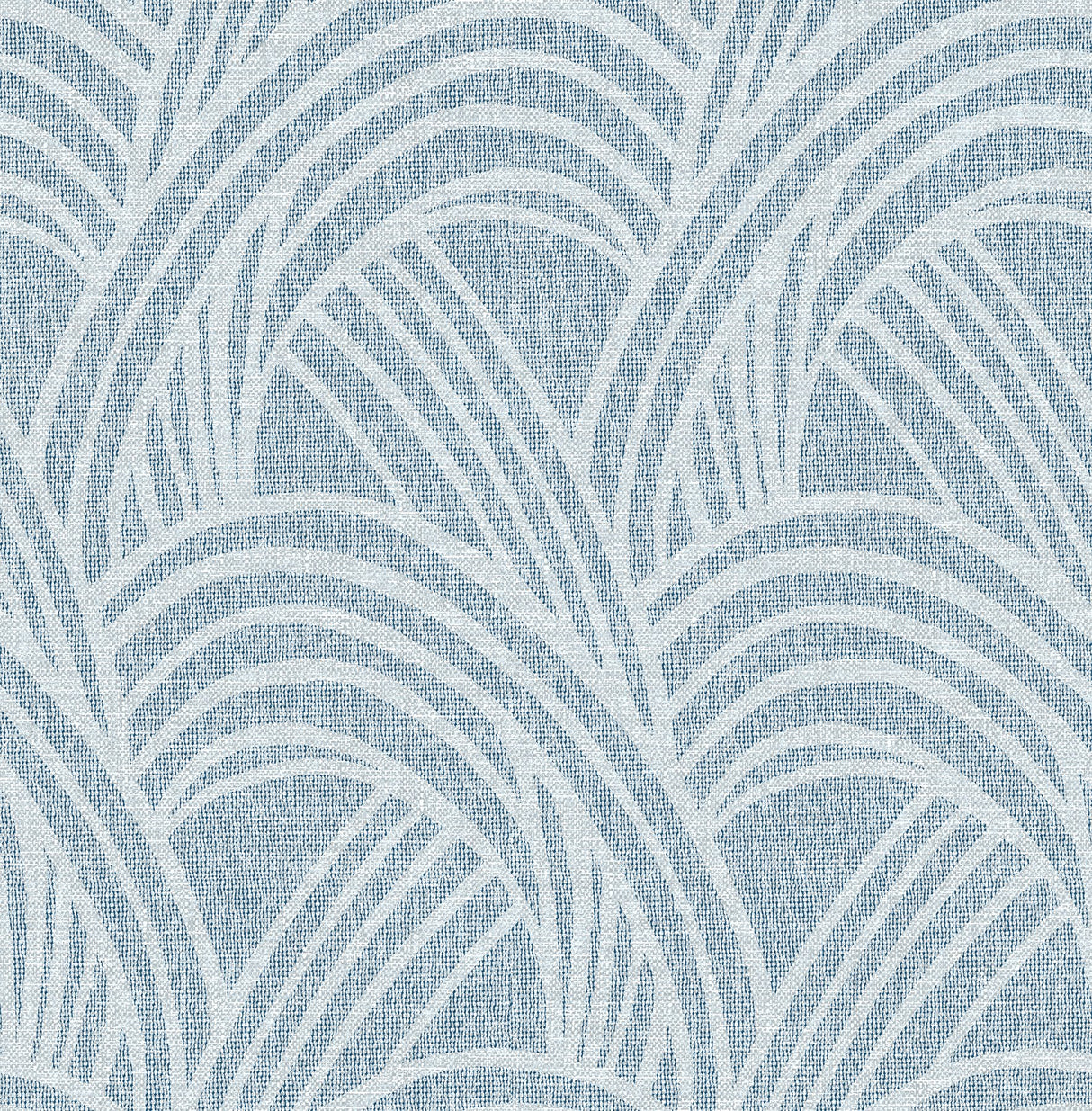 Farrah Blue Geometric Wallpaper with Interwoven Arch Motif - A-Street Prints 2975-26217