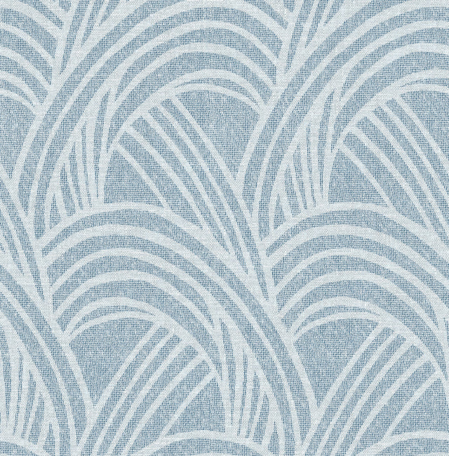 Farrah Blue Geometric Wallpaper with Interwoven Arch Motif - A-Street Prints 2975-26217