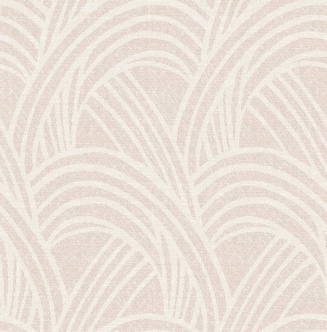 Farrah Blush Geometric Wallpaper with Modern Arched Motif - Brewster 2975-26220
