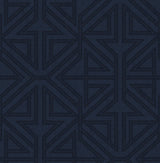 Kachel Indigo Geometric Wallpaper with Modern Geometrics Pattern - A-Street Prints 2975-26226