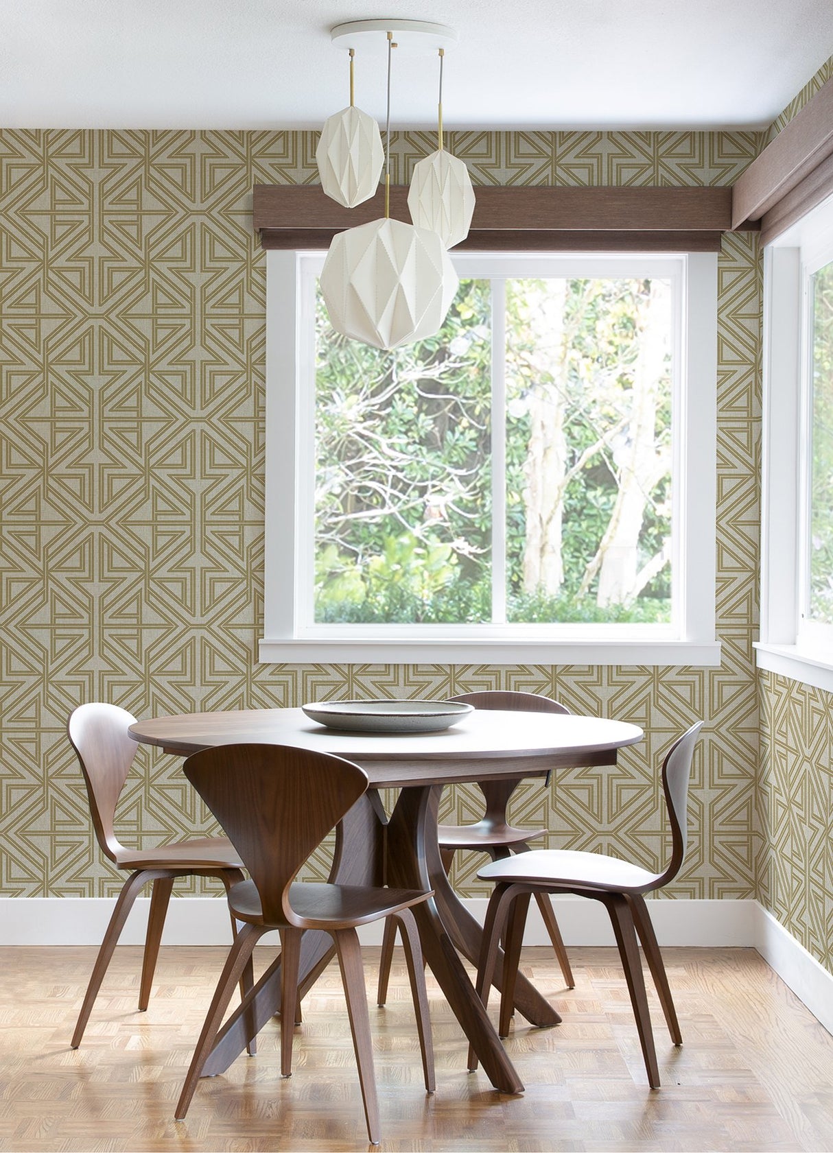 Kachel Gold Geometric Wallpaper with Modern Geometric Pattern - A-Street Prints 2975-26229