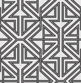 Kachel Black Geometric Wallpaper with Modern Graphic Pattern - A-Street Prints 2975-26231