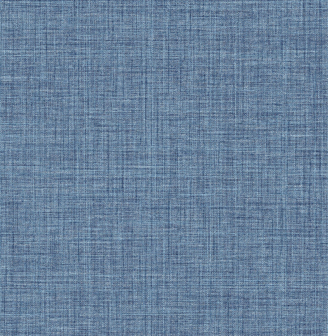 Lanister Blue Texture Wallpaper with Fabric & Woven Textures Motif - Brewster 2975-26232