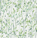 Leandra Green Floral Trail Wallpaper with Modern Botanical Watercolor Motif - A-Street Prints 2975-26241