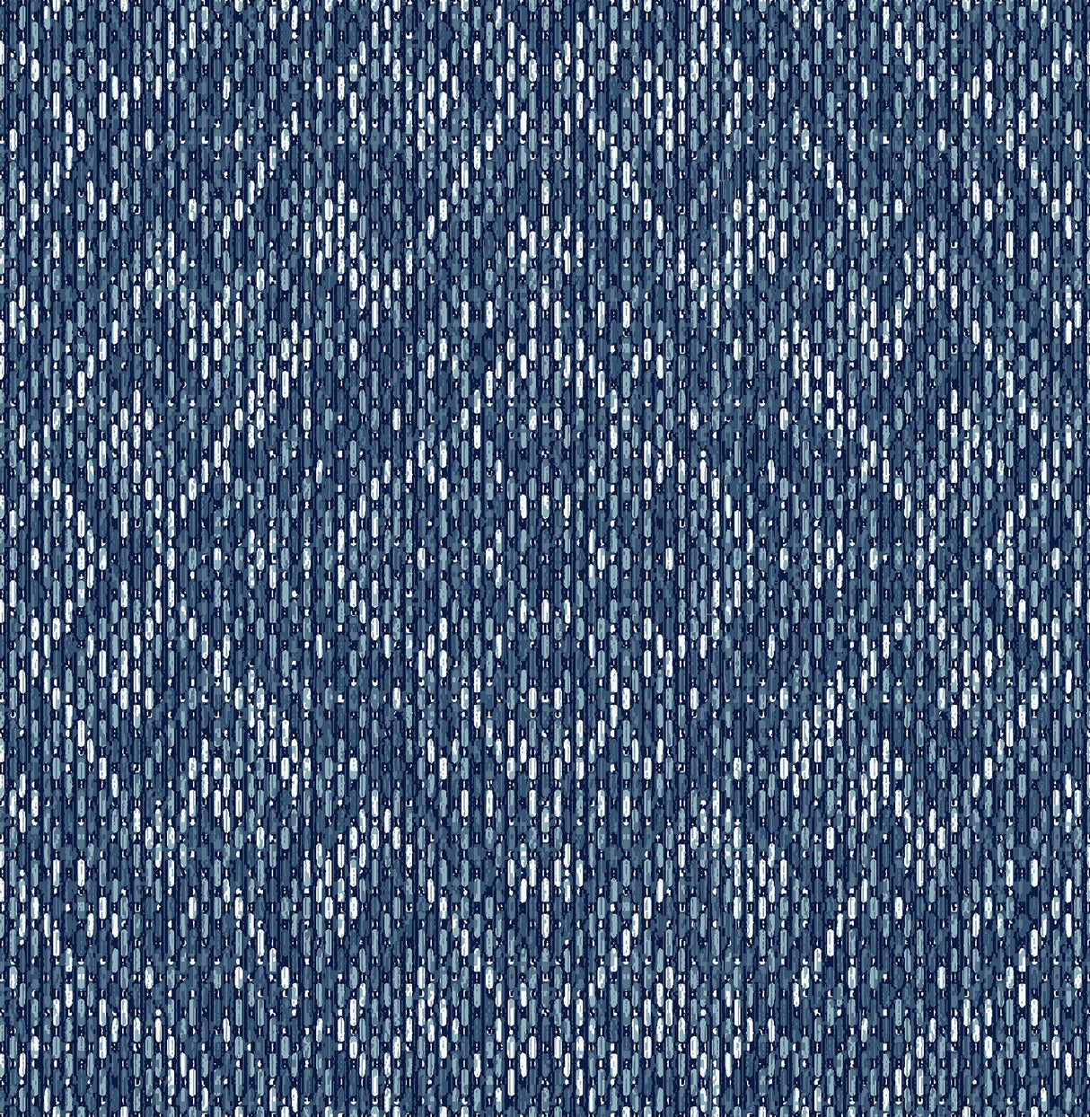 Felix Indigo Geometric Wallpaper with Modern Diamond Stitch Motif - A?Street Prints 2975-26242