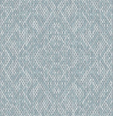 Felix Sky Blue Geometric Wallpaper with Modern Diamond Stitch Motif - A-Street Prints 2975-26246