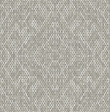 Felix Grey Geometric Wallpaper in Grey with Modern Diamond Stitch Motif - A-Street Prints 2975-26247