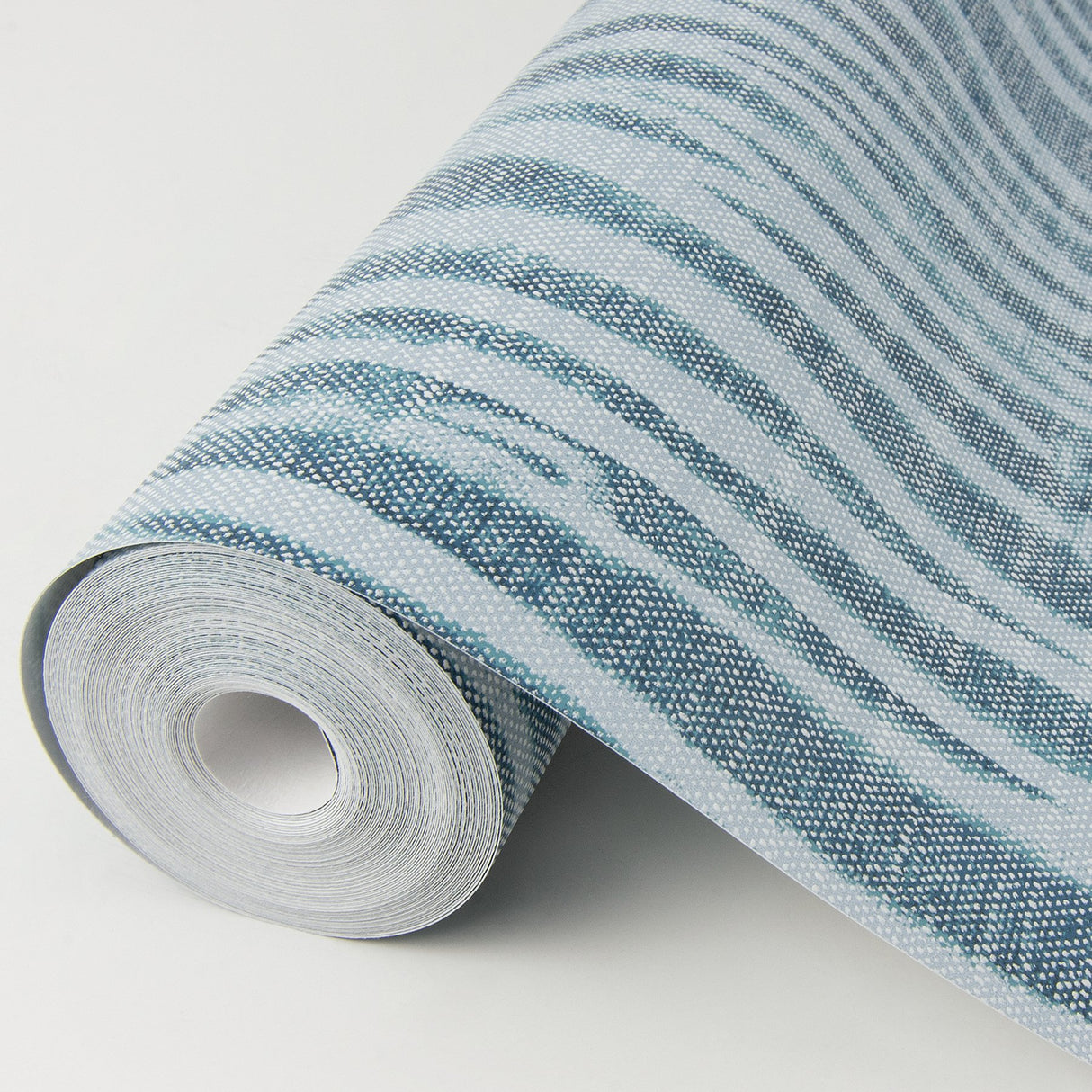 Nazar Indigo Stripe Wallpaper with Raised Ink Texture - A-Street Prints 2975-26248