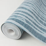 Nazar Indigo Stripe Wallpaper with Raised Ink Texture - A-Street Prints 2975-26248