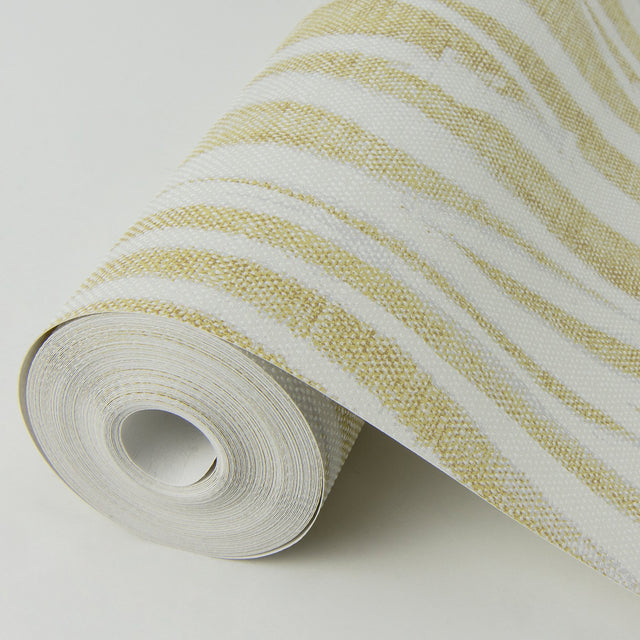 Nazar Yellow Stripe Wallpaper with Raised Ink Organic Stripes - A-Street Prints 2975-26249