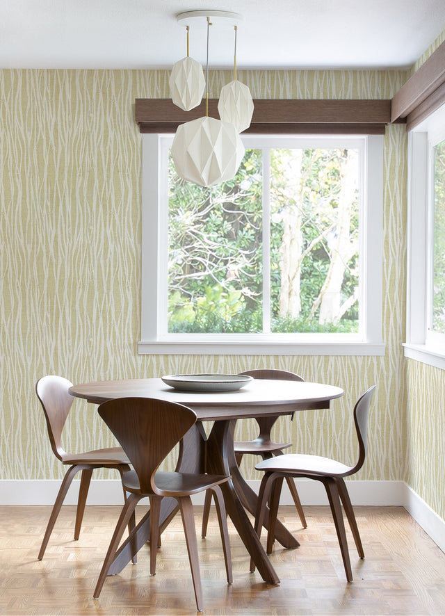 Nazar Yellow Stripe Wallpaper with Raised Ink Organic Stripes - A-Street Prints 2975-26249