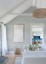 Nazar Light Grey Stripe Wallpaper with Raised Ink Texture - A?Street Prints 2975-26250