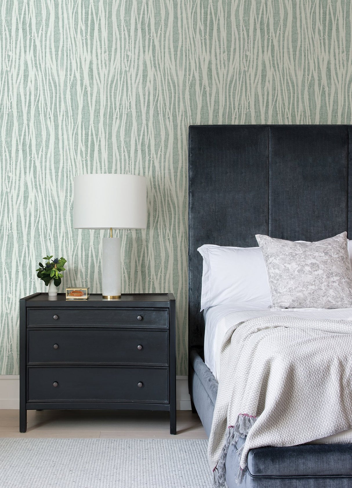Nazar Green Stripe Wallpaper with Raised Ink Texture - A-Street Prints 2975-26252