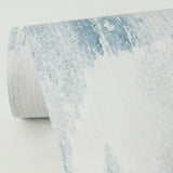 Mahi Blue Abstract Wallpaper with Raised Ink Texture - Brewster 2975-26261