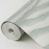 Chorus Seafoam Wave Wallpaper with Glittered Abstract Wave Pattern - Brewster 2975-87364