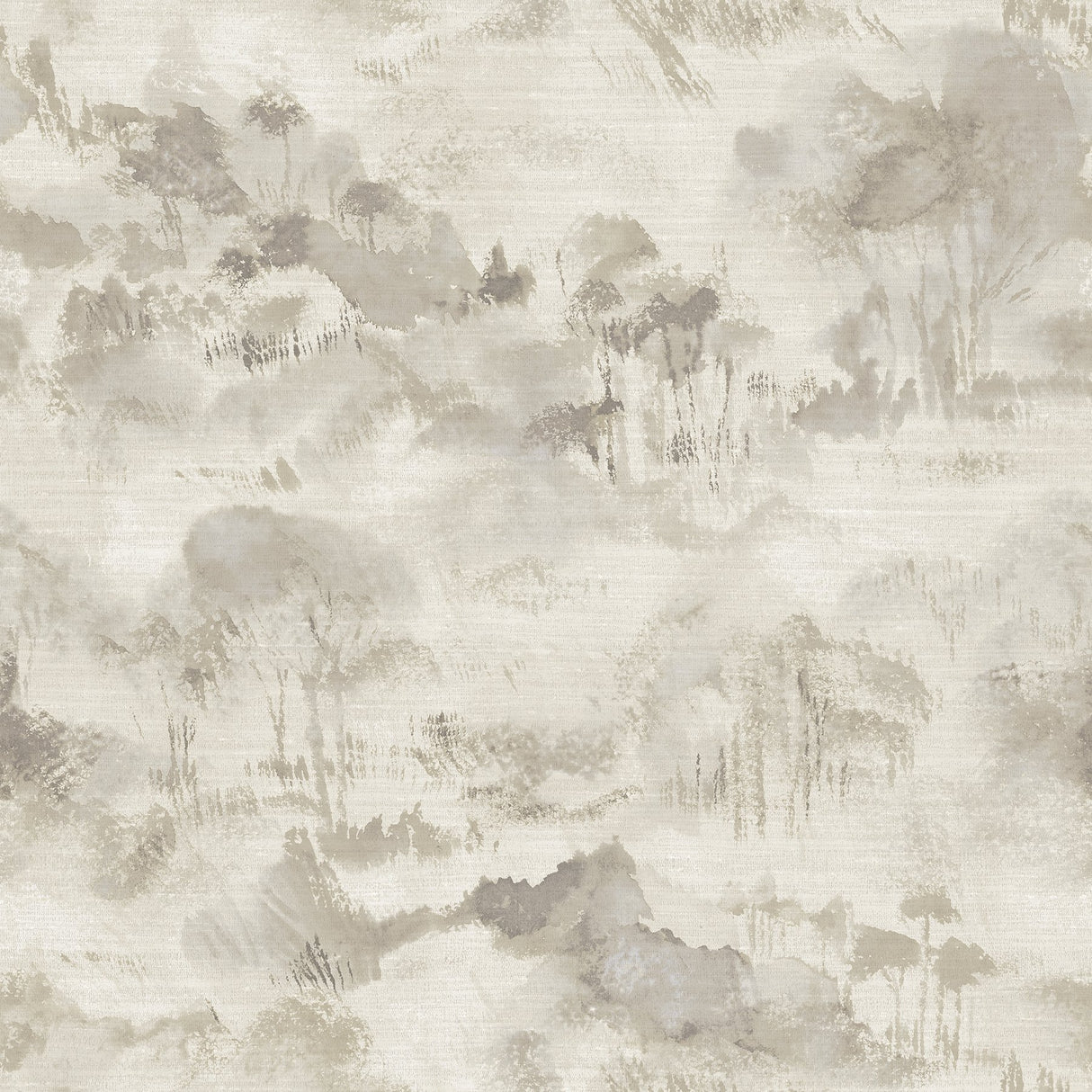 Nara Taupe Toile Wallpaper with Modern Abstract Landscape - A-Street Prints 2975-87546