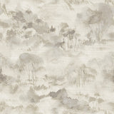 Nara Taupe Toile Wallpaper with Modern Abstract Landscape - A-Street Prints 2975-87546