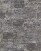 Pele Silver Distressed Wallpaper with Metallic Textured Abstract Industrial Pattern - A-Street Prints 2976-86407