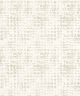 Celeste Platinum Circle Grid Wallpaper with Modern Geometric Pattern - A-Street Prints 2976-86408