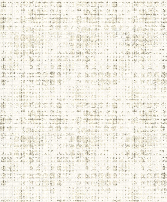 Celeste Platinum Circle Grid Wallpaper with Modern Geometric Pattern - A-Street Prints 2976-86408