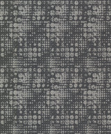 Celeste Silver Circle Grid Wallpaper with Metallic Textured Geometric Pattern - A-Street Prints 2976-86409