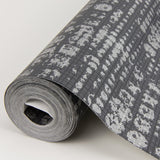 Celeste Silver Circle Grid Wallpaper with Metallic Textured Geometric Pattern - A-Street Prints 2976-86409